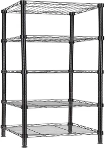 5-Tier Metal Standing Shelving Unit, Adjustable Height Wire Shelf Rack - Picture 1 of 11
