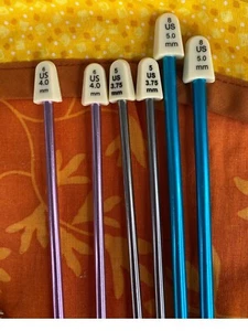 Susan Bates & Boye Multi Sized Knitting Needles and Holder 12 Set - Picture 1 of 8