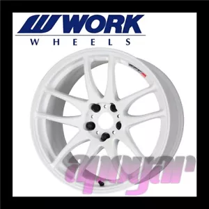 WORK EMOTION CR Kiwami WHEEL (1pcs) 18 inch 9.5J 20 5H 114.3 White (WHT) - Picture 1 of 2