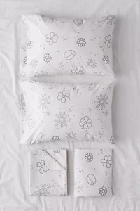 Urban Outfitters Peace Blumen Bettwäsche Set Größe Queen. (Q1) - Bild 1 von 4