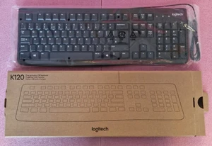 10x NEW Logitech K120 Business Keyboard 820-009904 YU0042 Wired QWERTY ENGLISH - Picture 1 of 9
