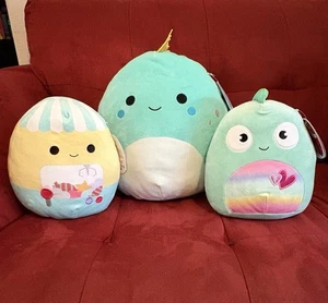 3 Squishmallows Plüschtier Chet 12 " Rada The Gamer 8" Kent Valentines 8" Neu mit Etikett - Bild 1 von 17