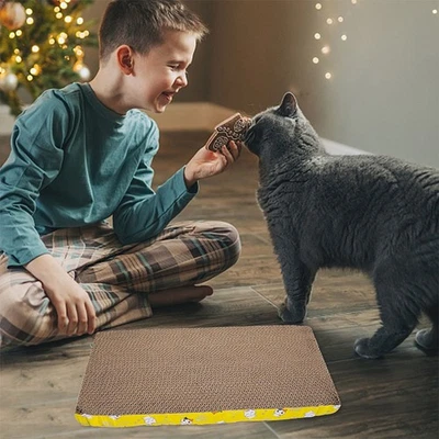  2pcs Cardboard Cat Scratcher Cat Scratching Pad Cat Scratch Board Cat Scratcher - Image 1 of 4