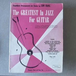 The greatest in Jazz for guitar by Leon Block - Picture 1 of 1
