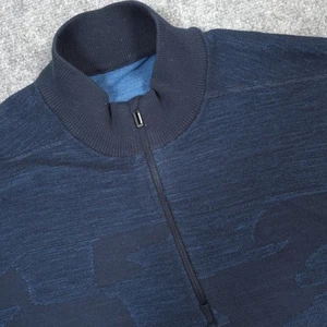 Smartwool Sweater Mens L Camo 1/4 Zip Merino Wool Intraknit Pullover Hiking - Picture 1 of 8