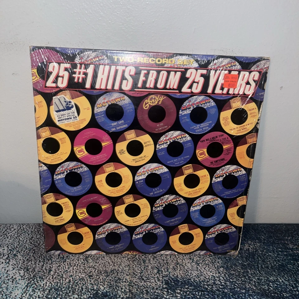 Motown Records - 25 #1 Hits From 25 Years Double Vinyl LP -1983- Motown 5308ML2 - Image 1 of 4