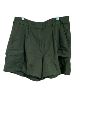 Pantalones Cortos Old Navy 2.0 Para Mujer Talla 14 Elastizados Verde Ejército Bolsillos de Carga Informales Foto 1 de 4