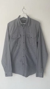 Gucci Shirt Mens Large Slim Fit Gingham Pattern Long Sleeved Shirt 100% Cotton - Picture 1 of 15