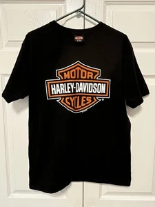 Harley Davidson Men's Tee Shirt Large Black Graphic Milwaukee WI 2012 - Picture 1 of 5