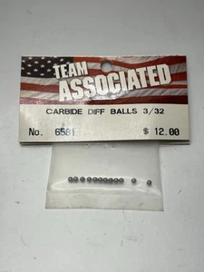 Team Associated 6581 3/32" Carbide Diff Balls RC10 RC10T Vintage RC Car Parts - Bild 1 von 1