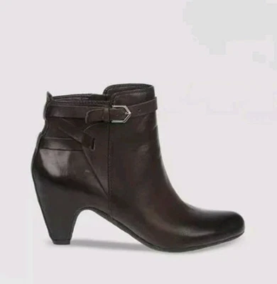 Botines Sam Edelman Maddox Cuero Marrón Tacón Gatito Talla 7.5 Foto 1 de 4