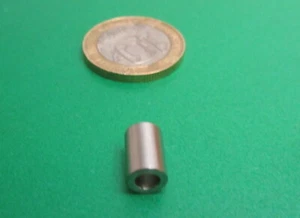 Stainless Steel Spacer, No 6 Screw, .250" OD x .140" ID x .375" Length, 10 pcs - Picture 1 of 10