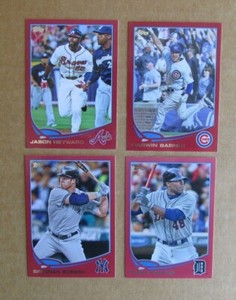 2013 TOPPS BASEBALL RED BORDER TARGET SINGLES COMPLETE YOUR SET PICK CHOOSE