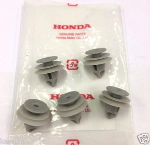 Genuine OEM Honda Interior Panel Clip Five (5) Pack Clips Door White Blue Gray - Picture 1 of 1