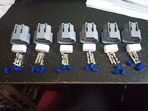 6x fits nissan ignition coil connector S15 r33 r34 sr20 rb25 rb26 skyline r35 - Picture 1 of 2