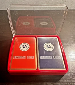 Congress Playing Cards Isthmian Lines Steamship 2 Decks Cruise Ship SEALED Vtg - Picture 1 of 16