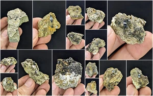 Natural Anatase Crystal on Matrix Specimens Lot From Kharan Pakistan 1.1Kg 14Pcs - Picture 1 of 16