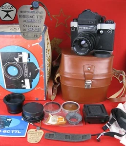 KIEV 6C TTL 6x6 Camera SLR Medium Format Lens VEGA-12B 2.8/90 Pentacon Russian - Picture 1 of 12