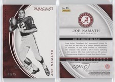 2016 Panini Immaculate Collegiate Red /25 Joe Namath #35 HOF
