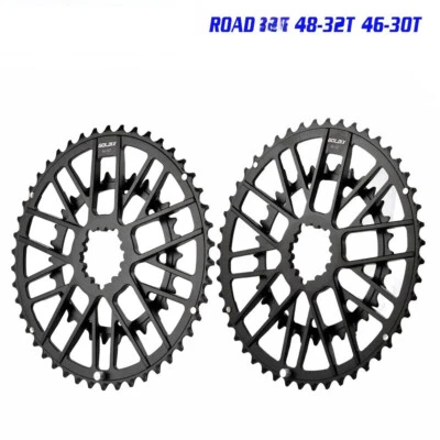 Road Bicycle Crank Set Chainwheel 48-32T 46-30T 10 11 12 Speed Chainring - Image 1 of 4