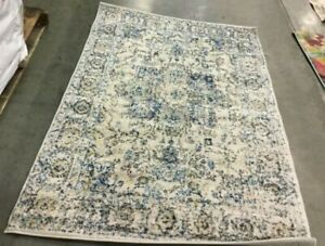 GREY / IVORY 4' X 6' Loose Threads Rug, Reduced Price 1172641272 MAD603F-4