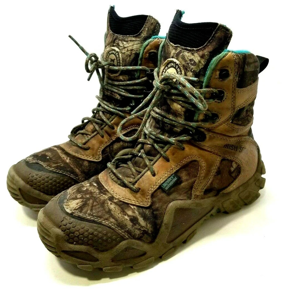 Red Wing Shoes Irish Setter Hunt Camo Scent Ban Women’s Size 8.5 (G26) - Image 1 of 4