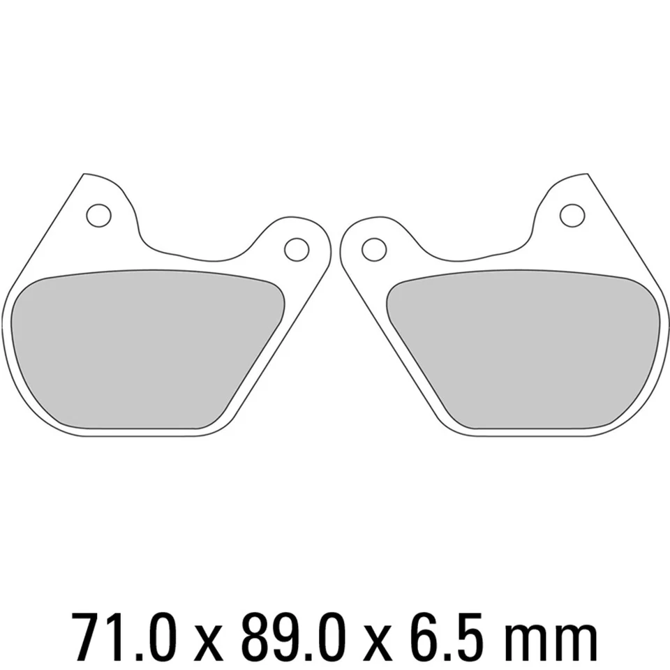 Ferodo Rear Brake Pads for Harley 1000 Sportster XLH 1978 (P0) - Image 1 of 1