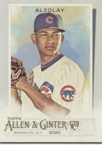ADBERT ALZOLAY RC 2020 Topps Allen & Ginter BASE CARD - CHICAGO CUBS - #181 - Imagen 1 de 1