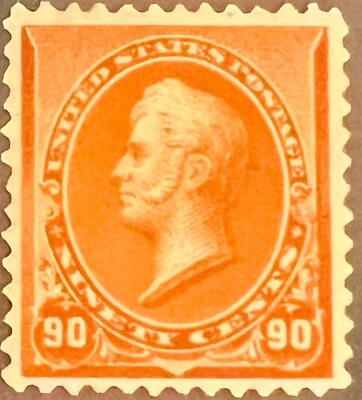 Scott#: 229 - Oliver Perry 90¢ 1890 ABNC Perf 12 sello único MLH con certificado PF 2024 Foto 1 de 3