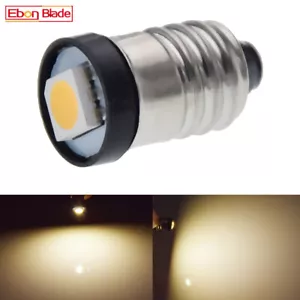 1x Warm White E10 Led Lamp Flashlight Replacement Bulb Torches Light 3V 2 D Cell - Picture 1 of 7
