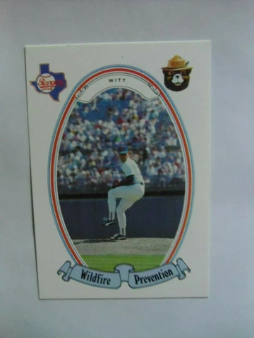 1988-TEXAS RANGERS-Smokey-Wildlife Prevention-#36-Bobby Witt POSTCARD Cover