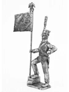 Standard-Bearer of Napoleon's Guards Sailors, 1812. Tin Toy Soldier 54mm - Picture 1 of 5