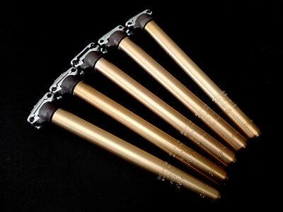 Tija de sillín vintage SELCOF 26,2 x 270 mm ORO ANODIZADO aluminio hecha en ITALIA Foto 1 de 3