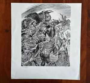 TSR DRUCK KEN FRANK KUNST GREYHAWK ADVENTURES "WARS" PG 12 SIGNIERT AD&D D&D 1991 - Bild 1 von 10