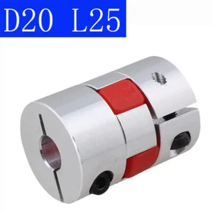 1/2PCS Nuovo 4/5/6/7/8MM CNC Flessibile Prugna Accoppiatore Albero Connect D20 L25 - Foto 1 di 5