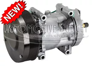 Compresor de aire acondicionado con embrague para Caterpillar Sanden 4302, 4840 - NUEVO - Imagen 1 de 1