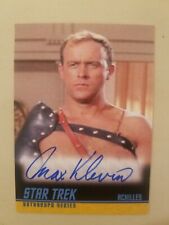 Star Trek Signed Auto TOS Limited Edition Remastered Max Kleven Achilles A247 VG
