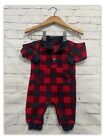 Baby Boys 0-3 Months Clothes Check Fleece Romper Outfit  *We Combine Postage*