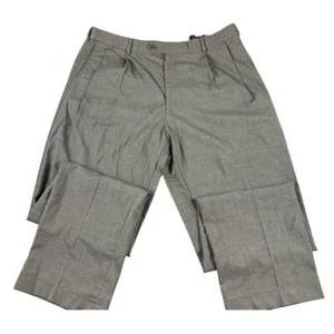 Lands' End Traditional Fit Classic Wool Blend Dress Pants Gray Size 40 - Picture 1 of 8