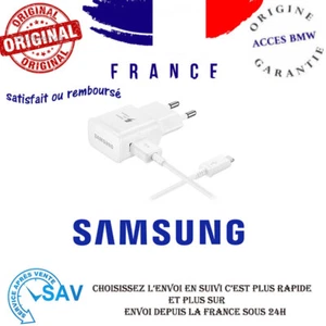 Original Chargeur et/ou Cable Blanc Usb type C EP-TA20EBE Samsung C7 Pro C701 - Photo 1 sur 4