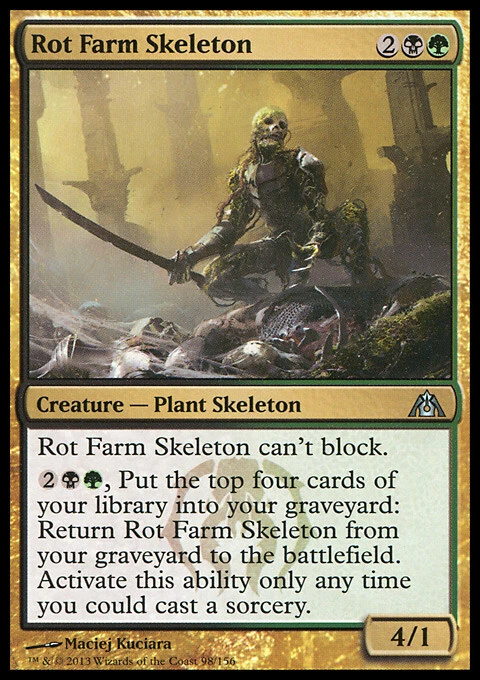 Magic the Gathering MTG Rot Farm Skeleton (98) Dragon's Maze   LP - Image 1 of 1