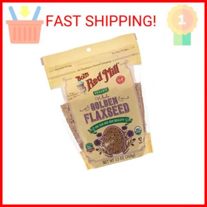 Bob's Red Mill Resealable Organic Whole Golden Flaxseed, 13 Ounce (Pack of 1) - Picture 1 of 2