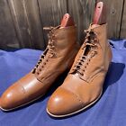 Antique Victorian Brown Lace Up Leather Boots Bliss Manufacturing Co. Boston MA.