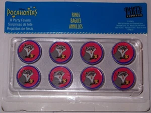 Pocahontas Meeko Ring Set New Party Favors Birthday Cake Topper Disney Hallmark - Picture 1 of 5