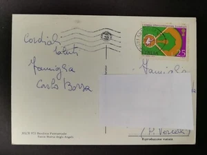 Cartolina Francobolli ISOLATO 25 L. Baseball 1973 WB2592 - Foto 1 di 1