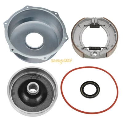 Rear Brake Drum Cover Hub Brake Shoes Seal Kit for Yamaha Big Bear 400 2000-2004 - Image 1 of 4