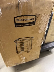 Rubbermaid Commercial Fg773488bla Mobile Work Station, 5 Drawers, 32-5/8 In W X - Picture 1 of 2