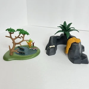 Playmobil 9432 Explorer Fahrzeug nur Teich 9231 Quad T-Rex Landschaft nur Felsen - Bild 1 von 9