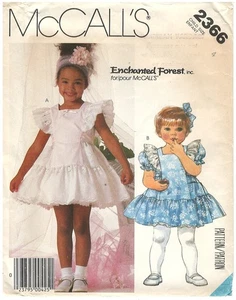 Vestido para niños McCall's 2366 1986 sin cordones talla 2-6 patrón de costura sin cortar - Imagen 1 de 3