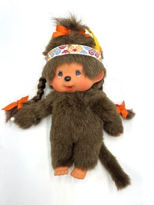 Vintage Monchhichi, Little Monkey Girl Indian 7" - Picture 1 of 2